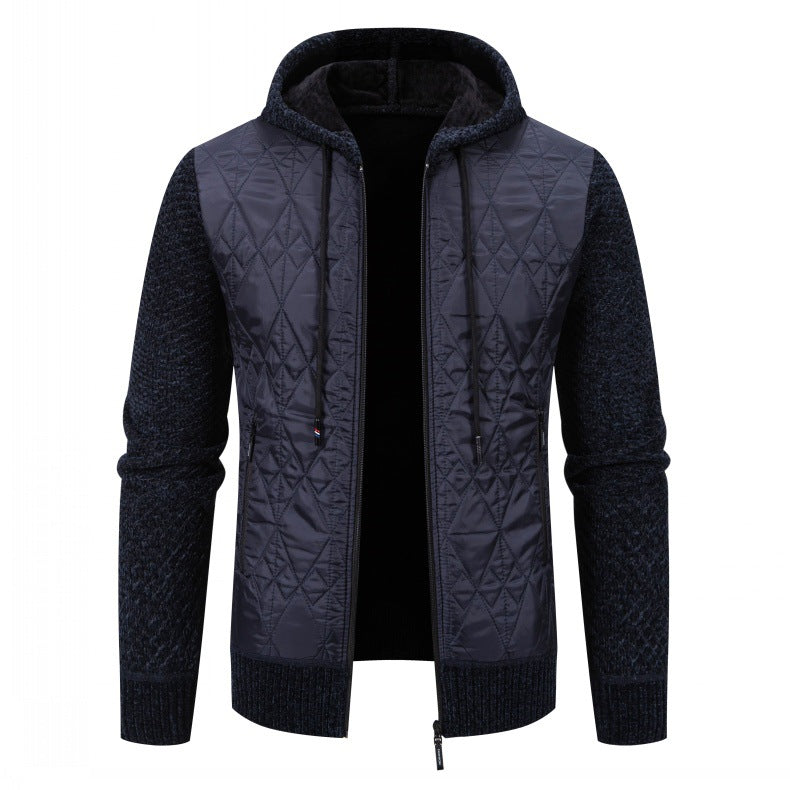 Herren gesteppte Übergangsjacke mit hohem Kragen und modernem Design Drune