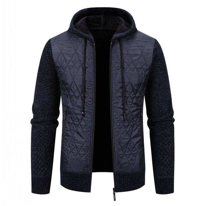 Herren gesteppte Übergangsjacke mit hohem Kragen und modernem Design Drune