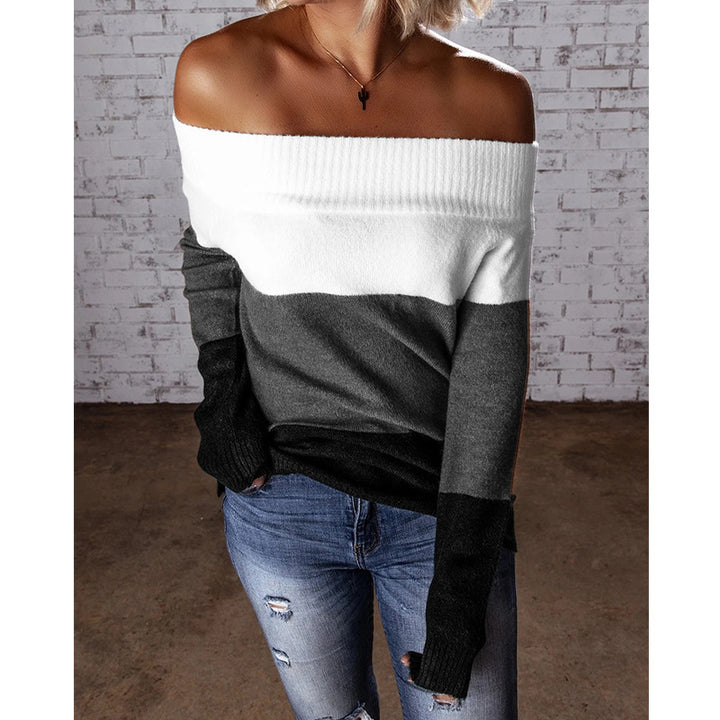 Damen Off-Shoulder Pullover Drune