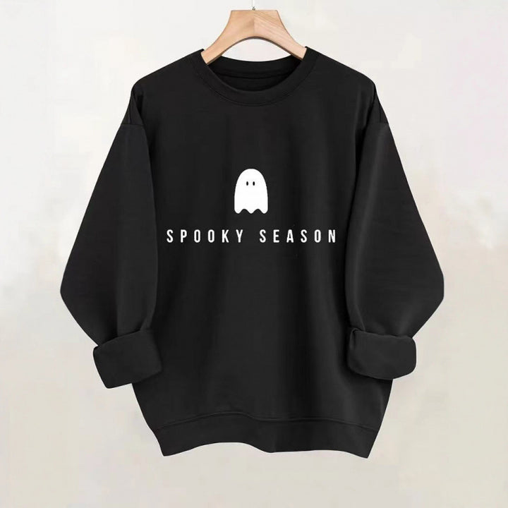Unisex nan lässiges Halloween Sweatshirt mit Gespenst-Print und Oversize-Schnitt Drune