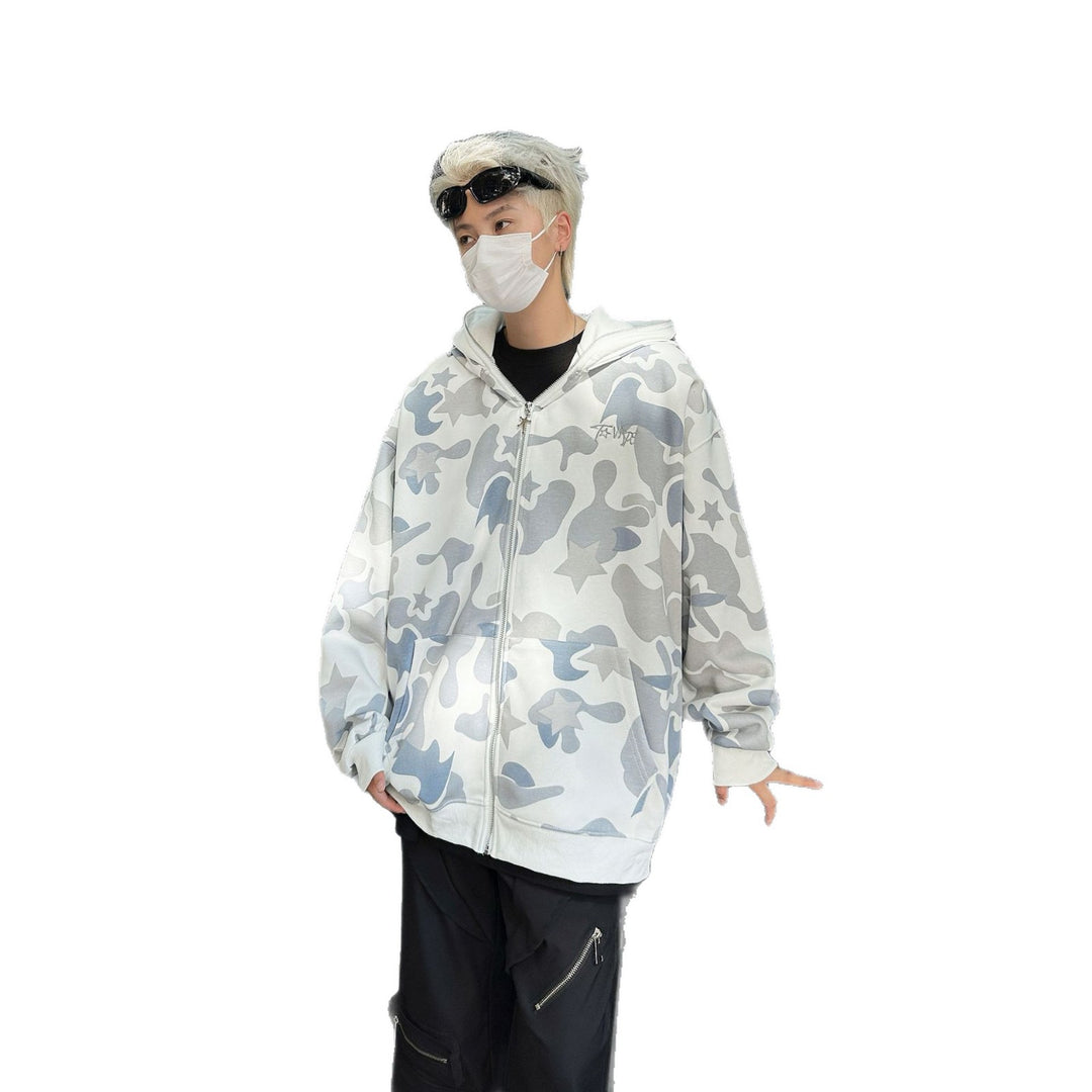 Damen Kapuzenpullover mit einzigartigem Camouflage-Design und aufwendiger Stickerei Drune