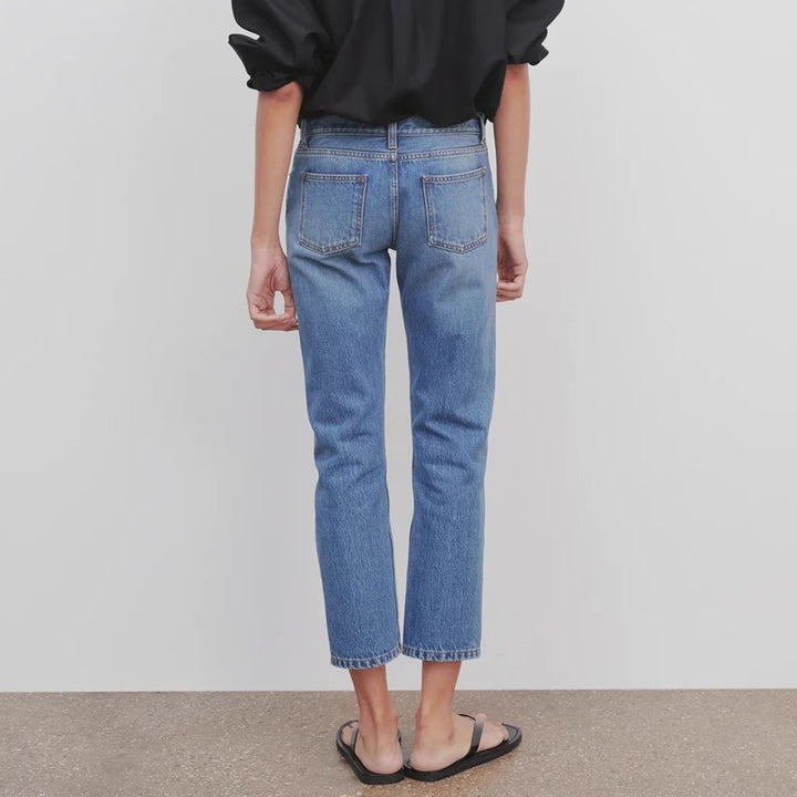 Damen High-Waist Jeans im lässigen Schnitt Drune