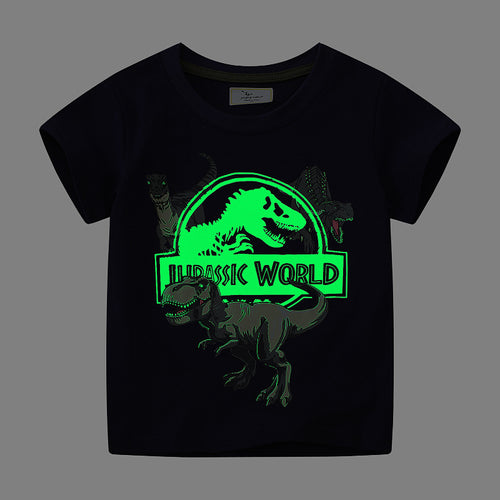 Jungen T-Shirt mit leuchtendem Dinosaurier-Motiv Drune