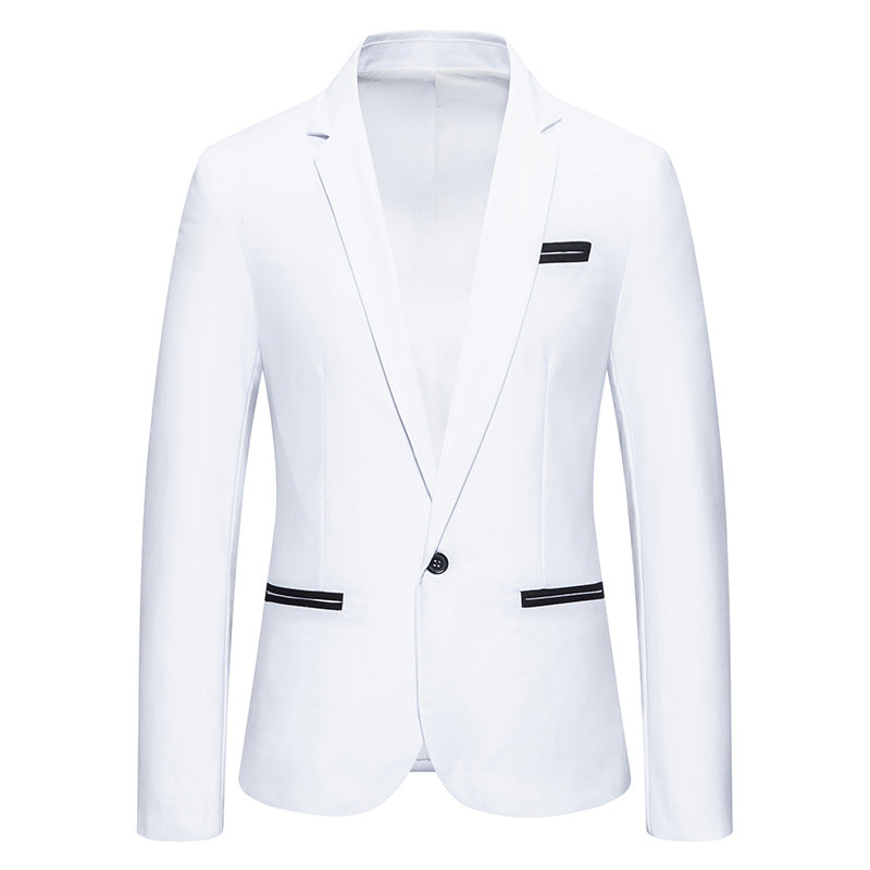 Herren eleganter Blazer mit modischem Schnitt und feinen Akzenten Drune
