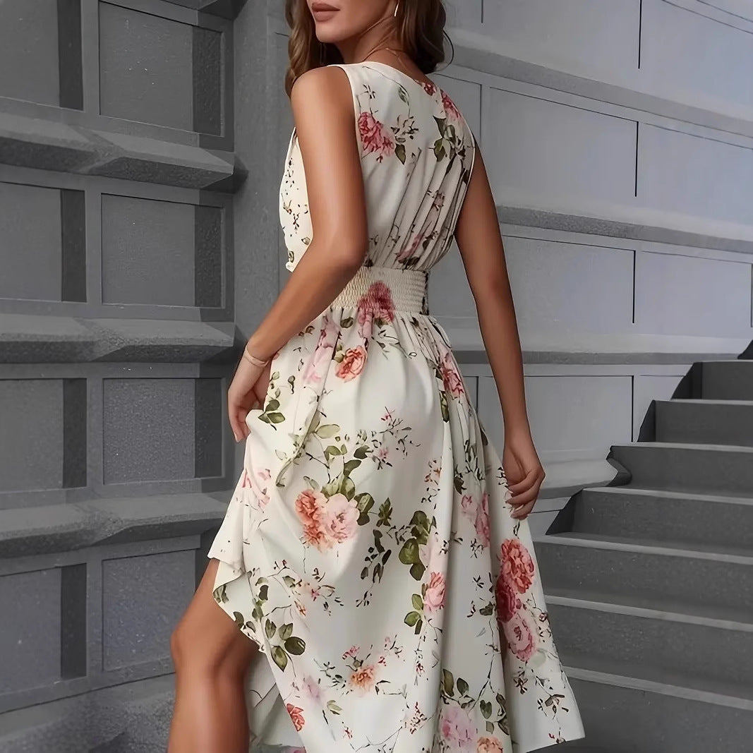 Damen Verspieltes A-Linien Kleid mit floralen Details Drune