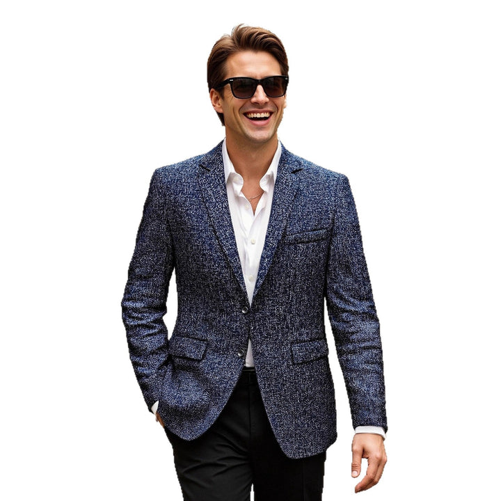 Herren eleganter Blazer aus Wolle Drune