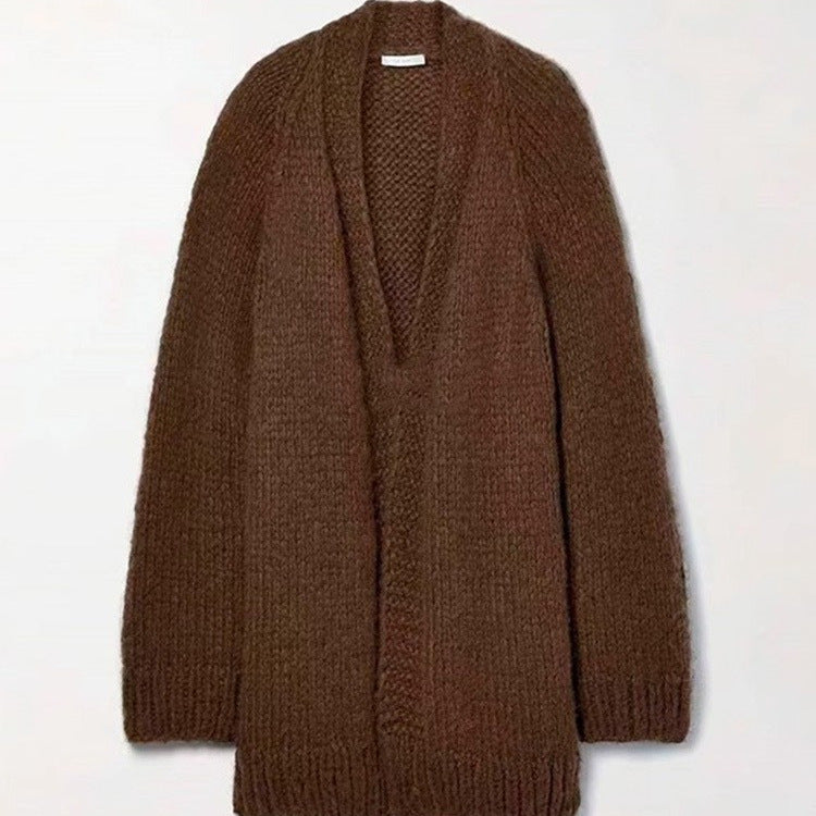 Damen Kuscheliger Oversize-Strickcardigan Drune