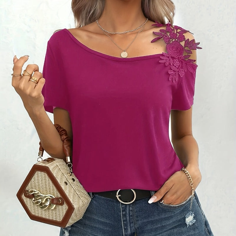 Damen Oberteil mit verspieltem floralen Design Drune