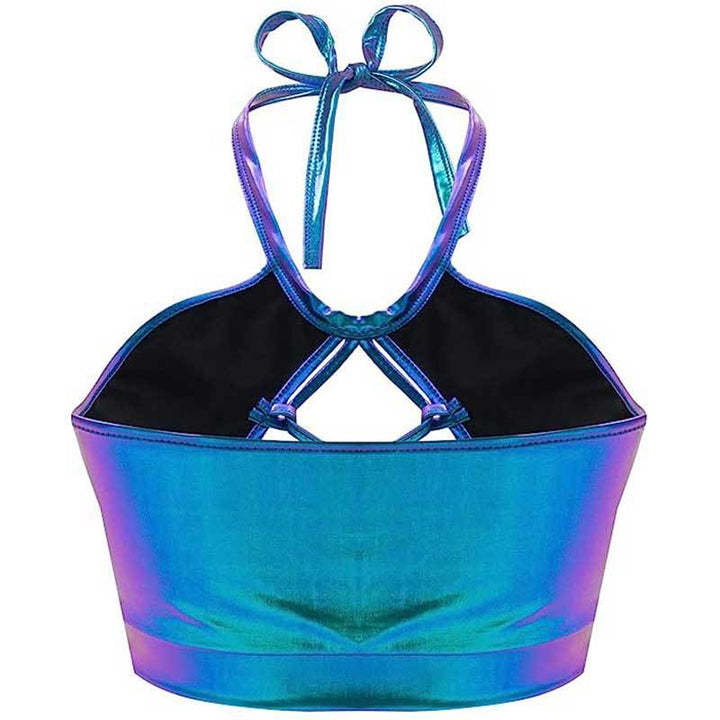 Damen Sport-Bikini-Oberteil mit einzigartigen Schnittdetails und schimmerndem Finish Drune