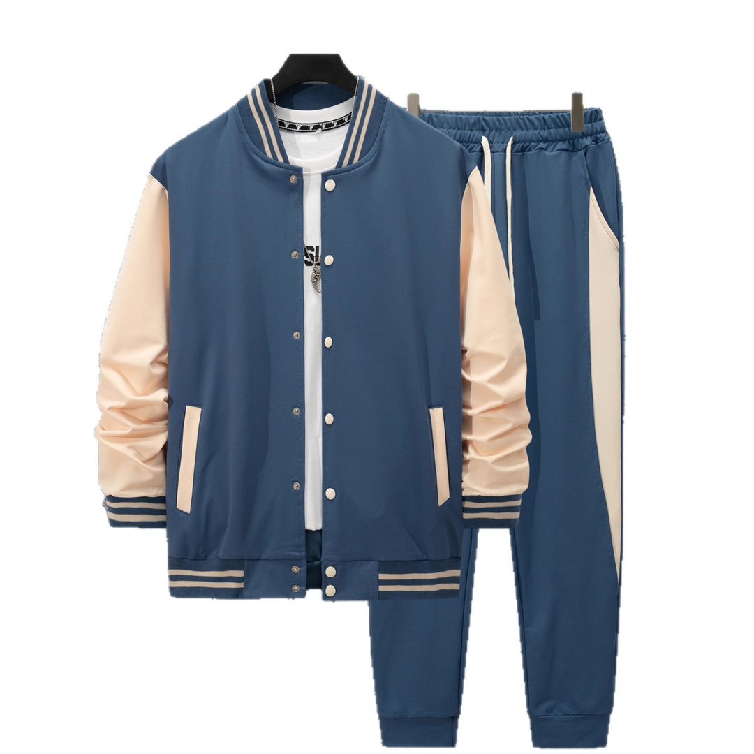 Herren Urbaner Sportanzug mit modischer Bomberjacke und Jogginghose Drune
