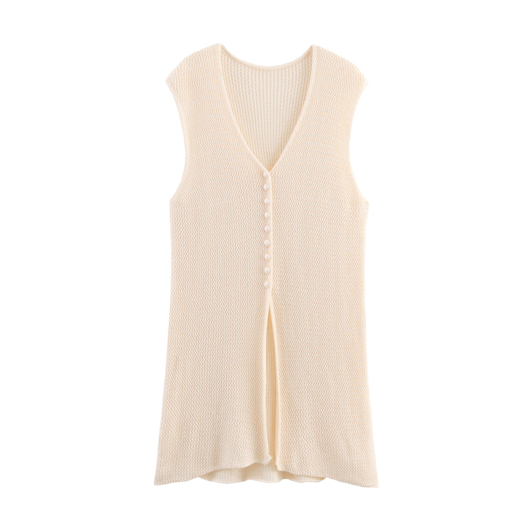 Damen Strickcardigan mit asymmetrischem Design und elegantem Taillengürtel Drune