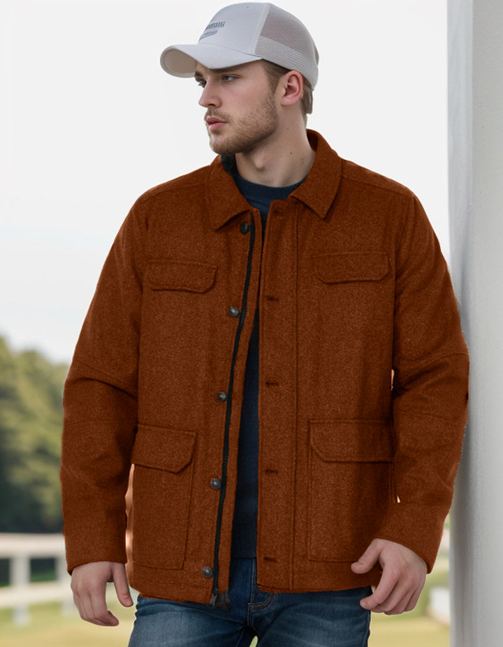 Herren Utility-Jacke mit praktischen Taschen Drune