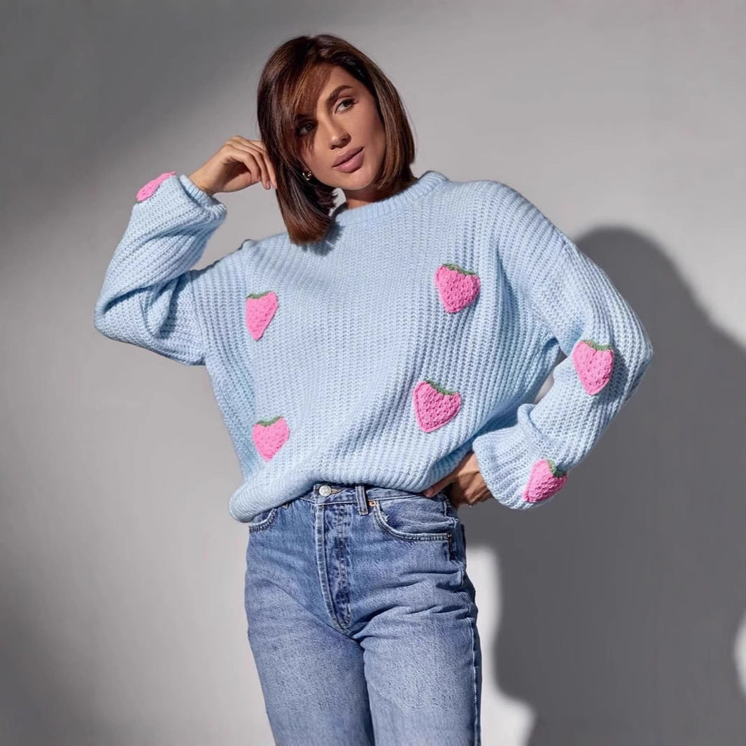 Damen Pullover mit einzigartigem Herzdesign Drune