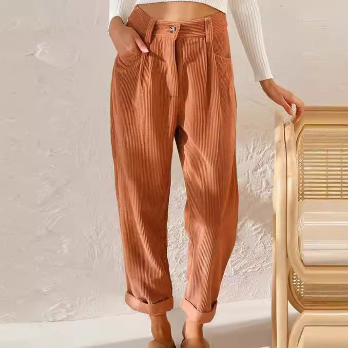 Damen weite Cordhose Drune