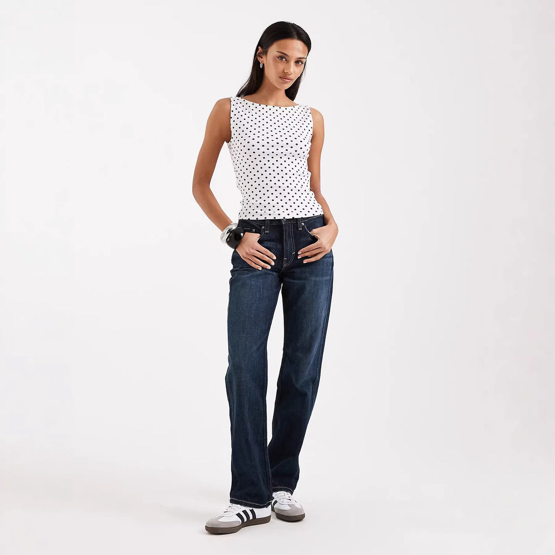 Damen Trägershirt mit verspieltem Polka-Dots-Muster Drune