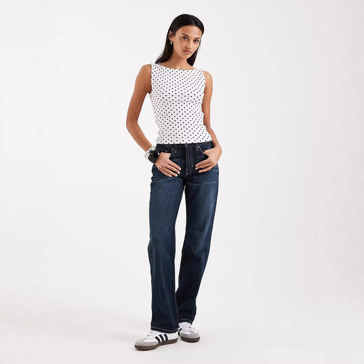 Damen Trägershirt mit verspieltem Polka-Dots-Muster Drune