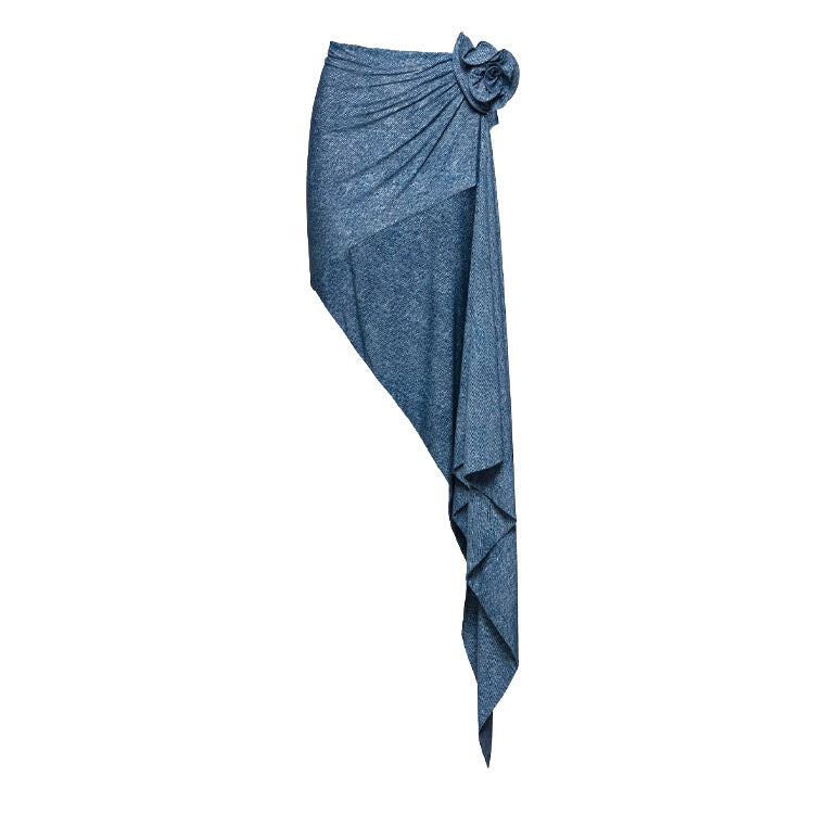 Damen Bikiniset mit eleganten Rüschen und stilvollem Überrock Drune