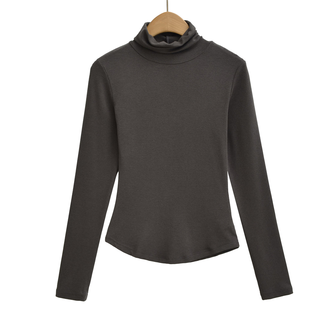 Damen Langarmshirt mit hohem Kragen Drune