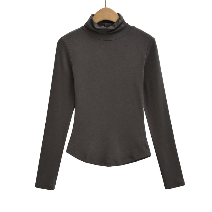 Damen Langarmshirt mit hohem Kragen Drune