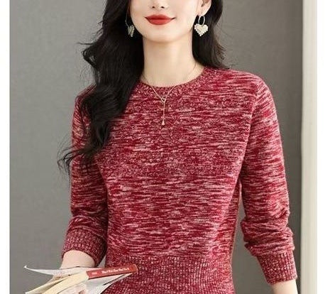 Damen modischer Strickpullover mit feinem Zopfmuster Drune