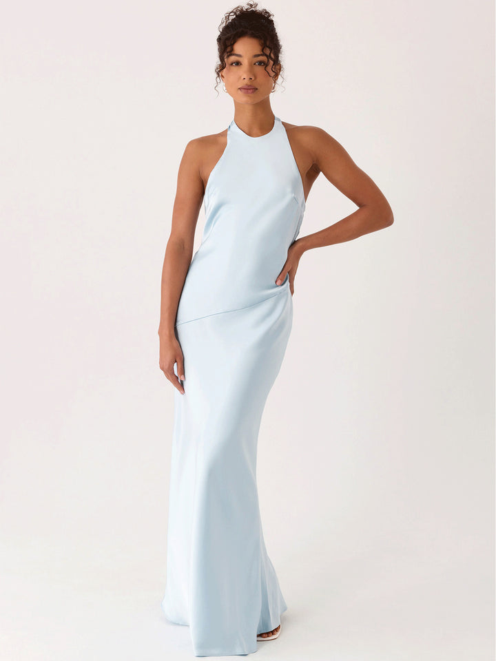 Damen Elegantes Abendkleid mit schickem Halterdesign und fließendem Stoff Drune