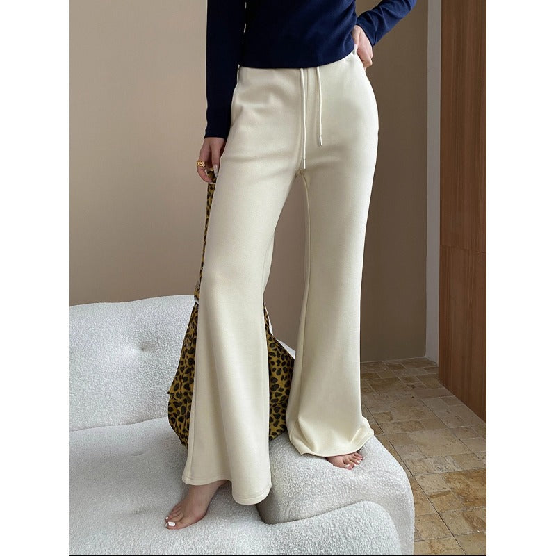 Damen lässige Palazzohose aus komfortablem Baumwollmix Drune