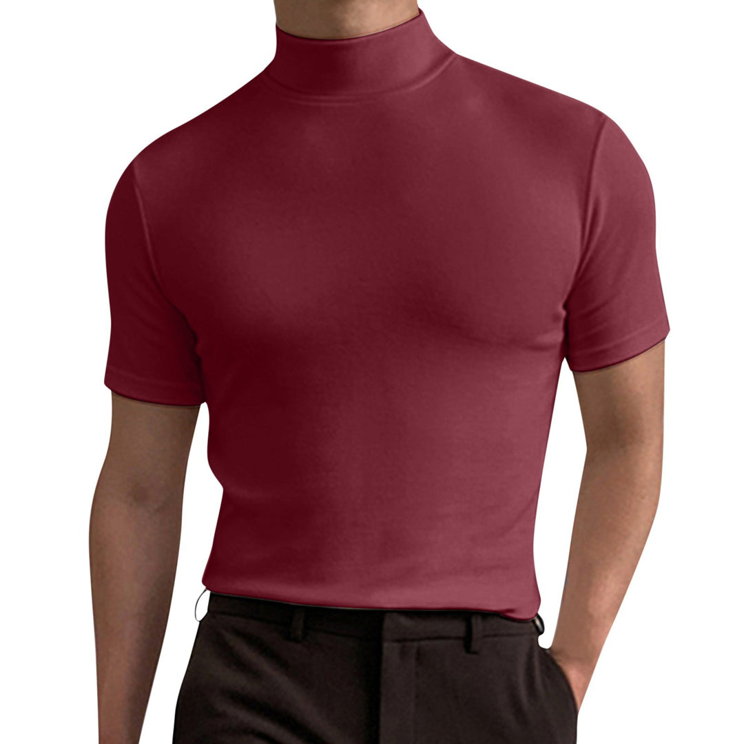 Herren Elegantes Poloshirt mit Stehkragen Drune