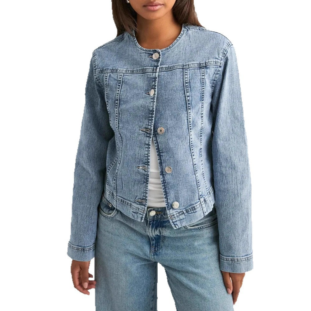 Damen zeitlose Denim-Jacke im modernen Schnitt Drune