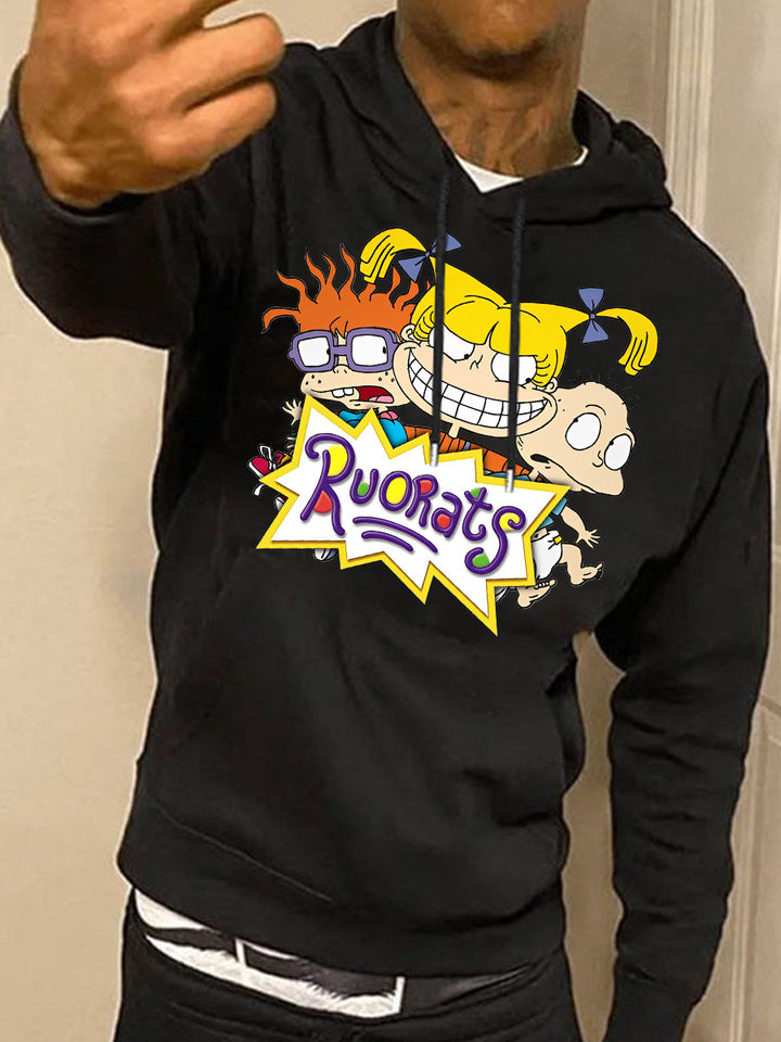Damen Kapuzenpullover mit einzigartigem Cartoon-Motiv Drune