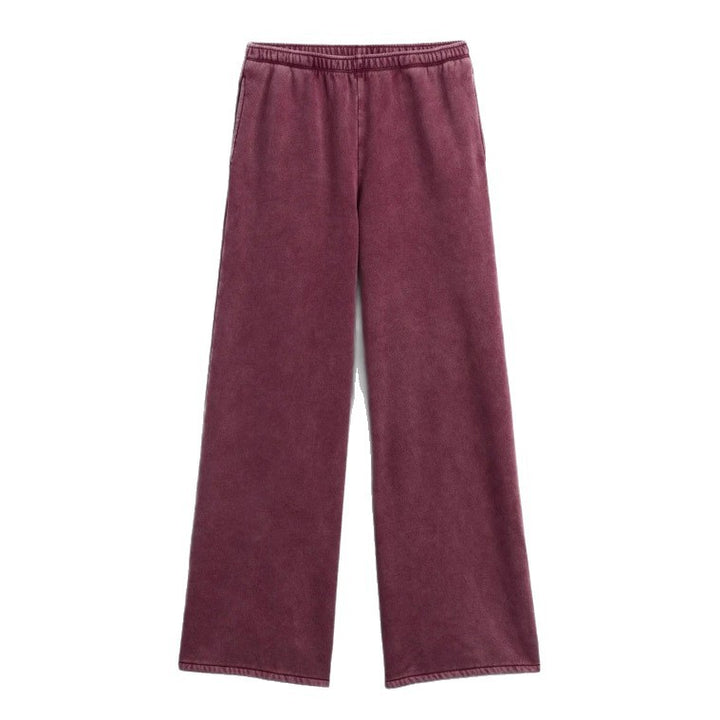 Damen lässiges Freizeit-Set mit Kapuzenjacke und weitem Jogginghose Drune