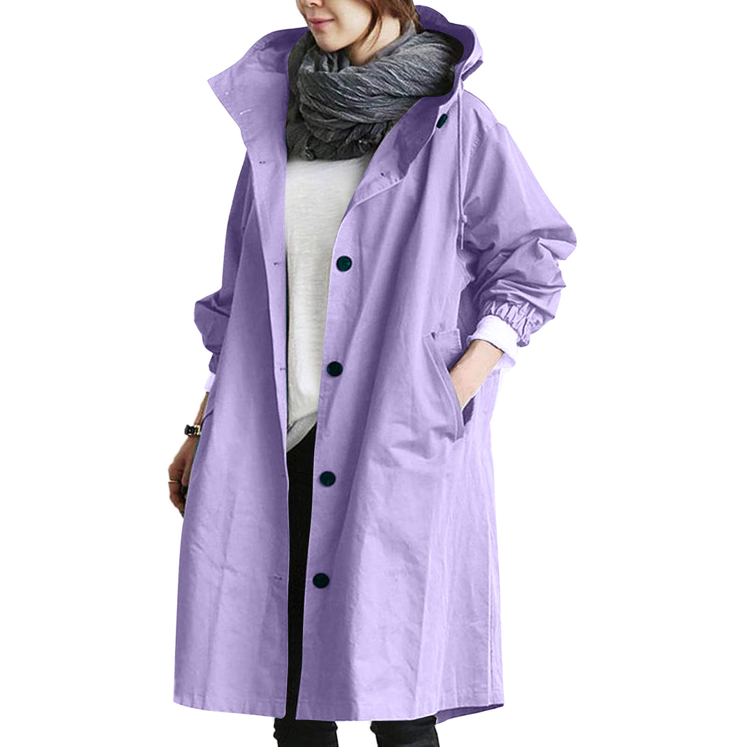 Drune | Damen Oversized Kapuzen-Trenchcoat