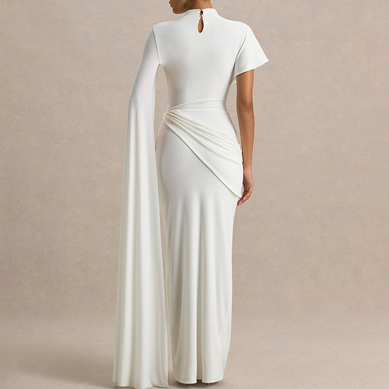 Damen Elegantes Kleid mit einzigartigem Drapierungsdesign Drune