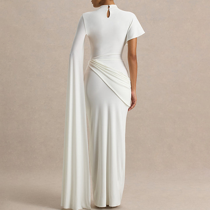 Damen Elegantes Kleid mit einzigartigem Drapierungsdesign Drune