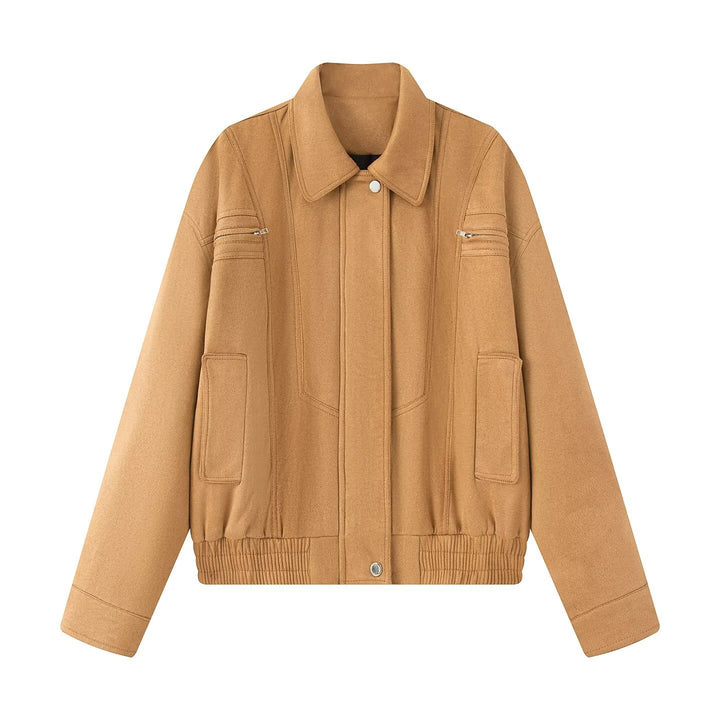 Damen Übergangsjacke im modernen Oversize-Schnitt mit praktischen Taschen Drune