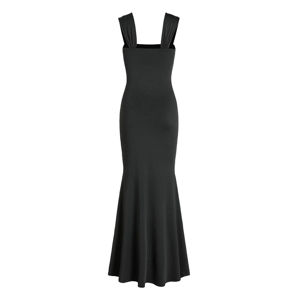 Damen elegantes Maxikleid mit raffiniertem Wickeloberteil und schmeichelndem Schnitt Drune