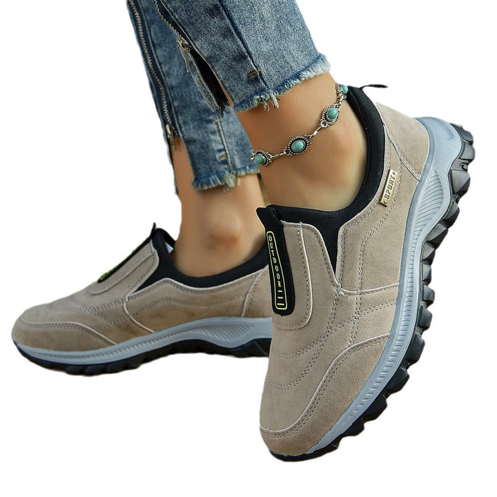 Damen Slip-On Sneakers mit elastischer Einfassung und rutschfester Profilsohle Drune