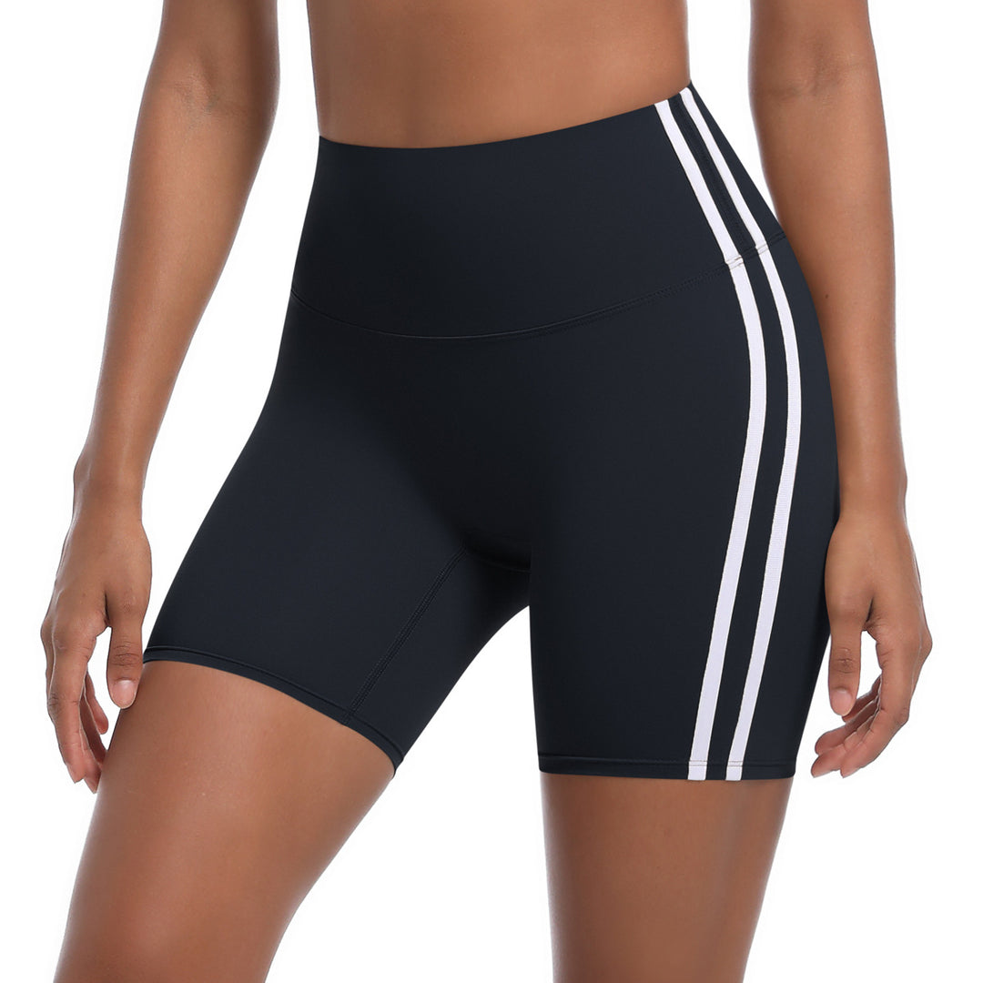 Damen Sportliche Shorts mit hohem Bund und strategischen Einsätzen für aktiven Komfort Drune