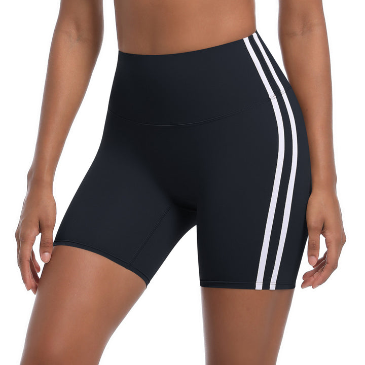 Damen Sportliche Shorts mit hohem Bund und strategischen Einsätzen für aktiven Komfort Drune