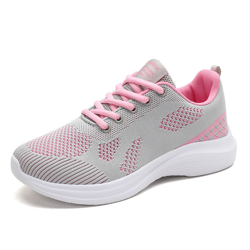 Damen nan leichte Laufschuhe mit atmungsaktivem Strickobermaterial und viskoelastischer Komfortsohle Drune