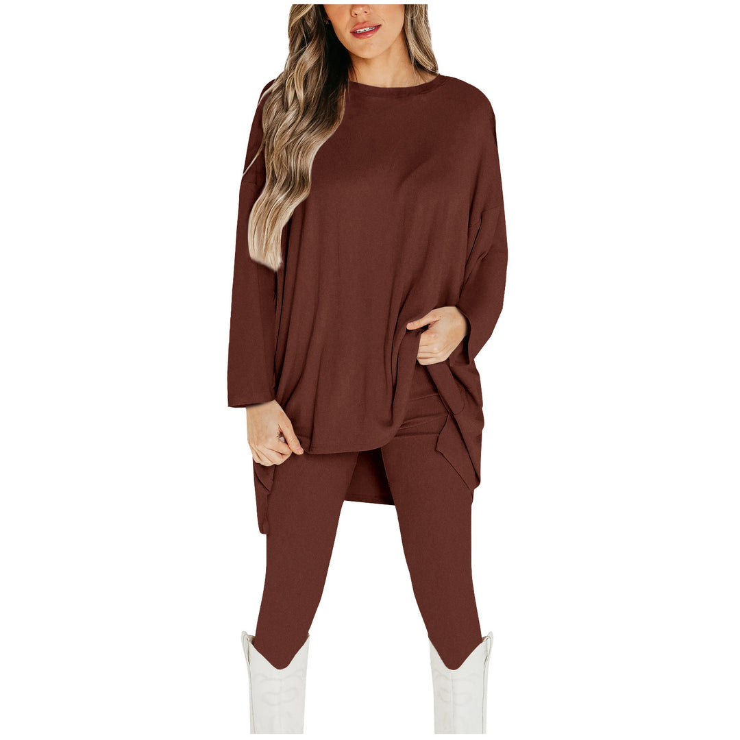 Damen Lässiges Set aus oversized Oberteil und figurbetonten Leggings Drune