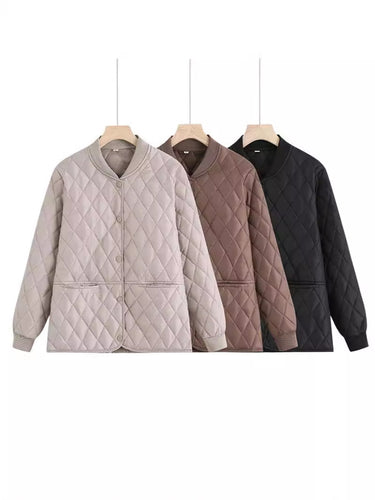 Damen gesteppte Übergangsjacke mit praktischen Taschen und modernem Schnitt Drune