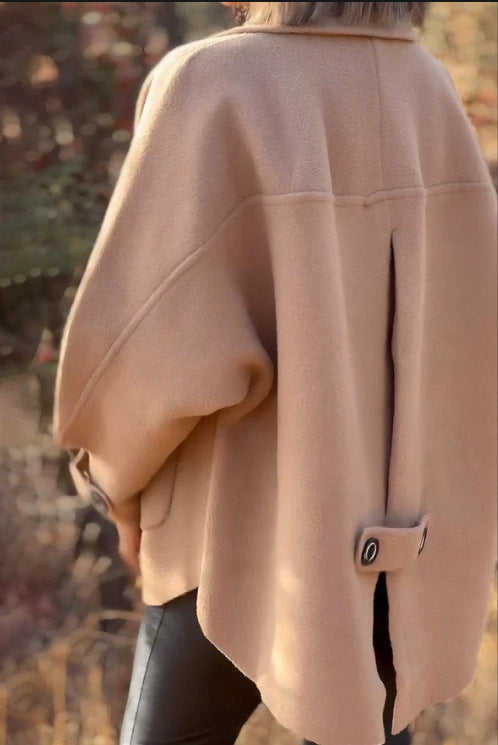 Damen Übergangsjacke mit großem Kragen und praktischen Taschen Drune