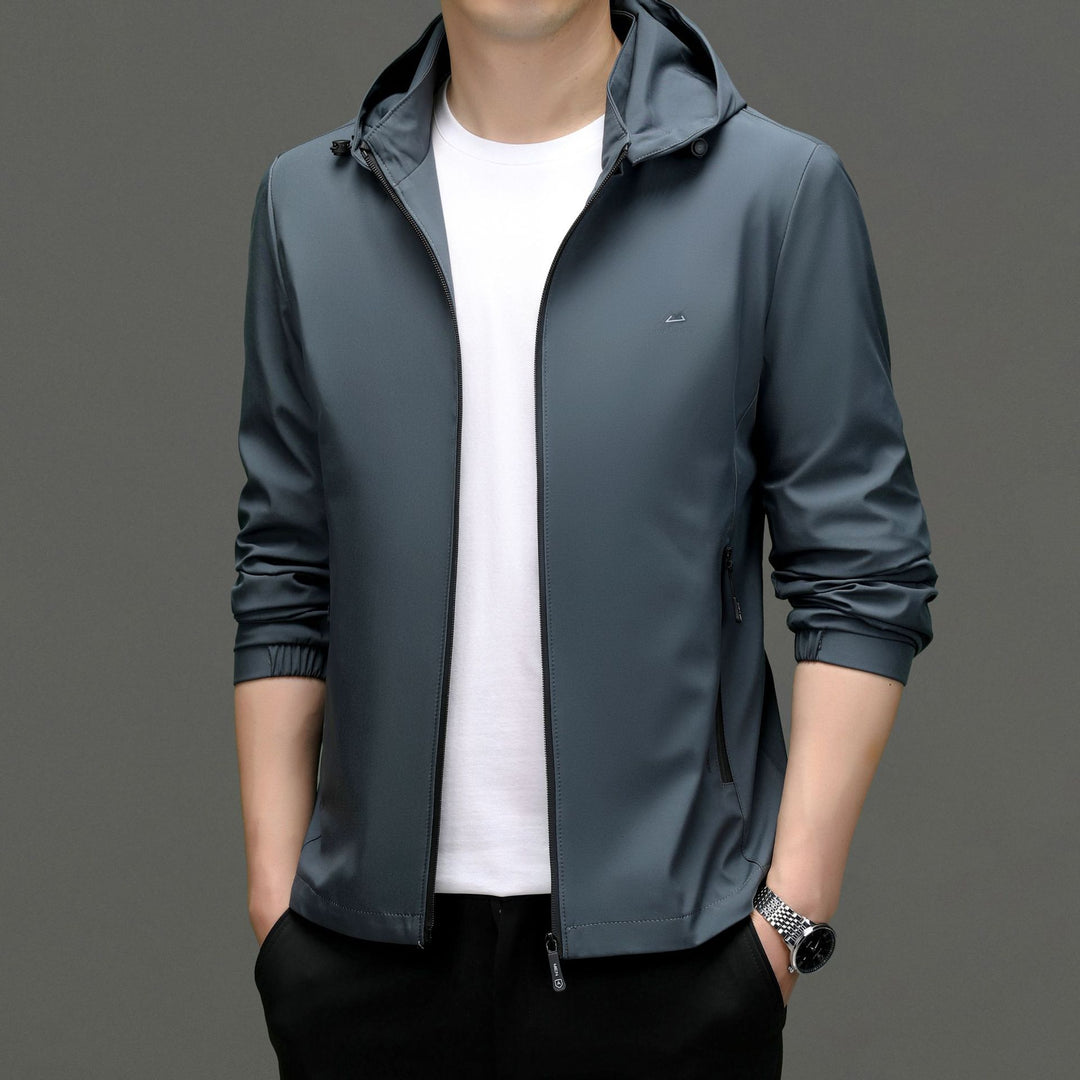 Herren Übergangsjacke mit funktionalem Kapuzendesign und elastischen Bündchen Drune