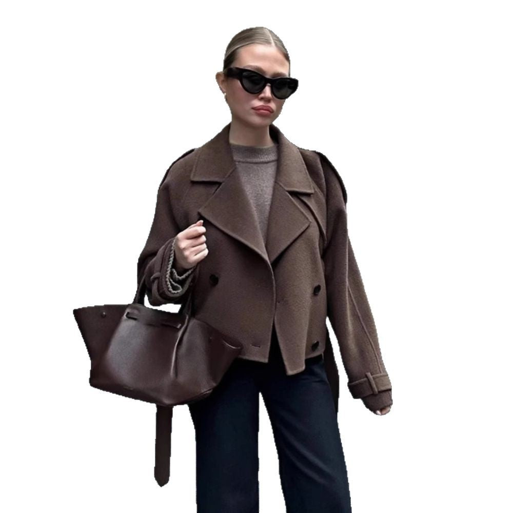 Damen Elegante und lässige Wolljacke Drune