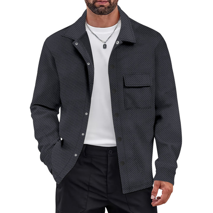 Herren Freizeitjacke mit strukturiertem Design und praktischen Brusttaschen Drune