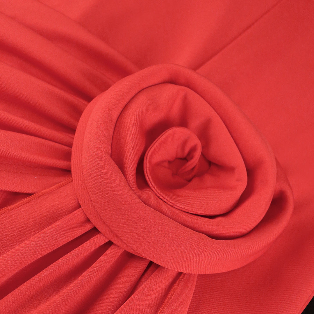 Damen figurbetontes Kleid mit asymmetrischem Drapierungsdetail Drune
