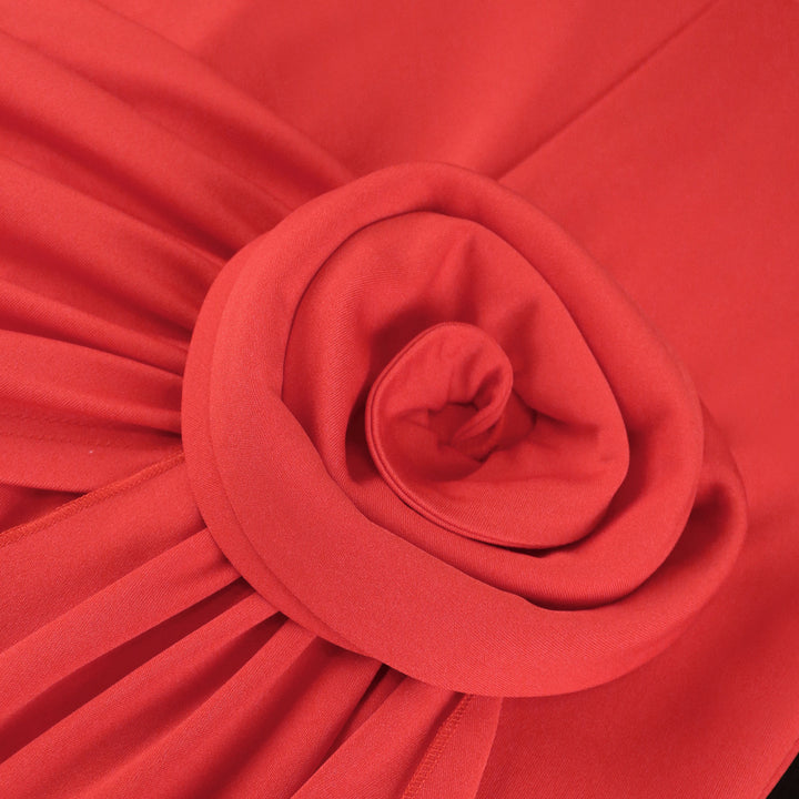 Damen figurbetontes Kleid mit asymmetrischem Drapierungsdetail Drune