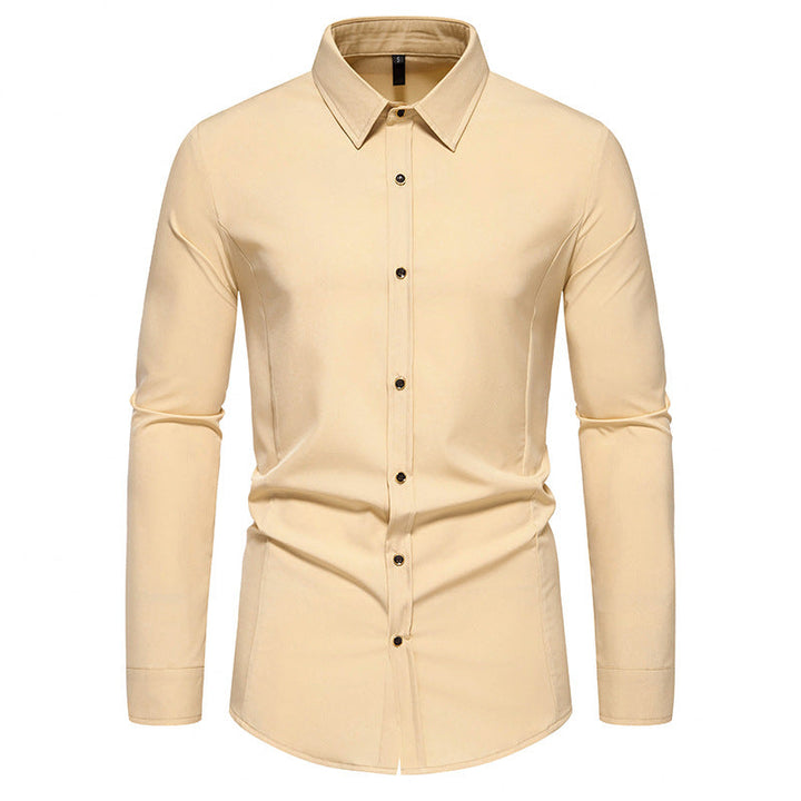 Herren modisches Langarmhemd mit elegantem Schnitt Drune
