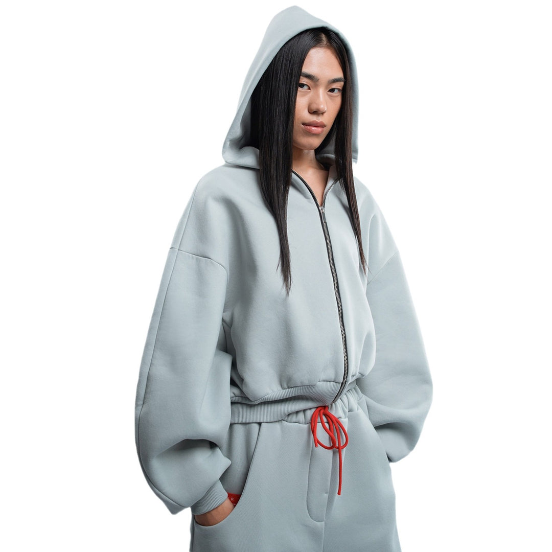 Damen modischer Kapuzenpullover im lässigen Cropped-Design Drune