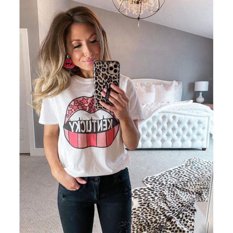 Damen Kreatives Graphic T-Shirt Drune